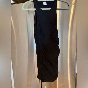 TNA Black Ruched Dress. Worn once.